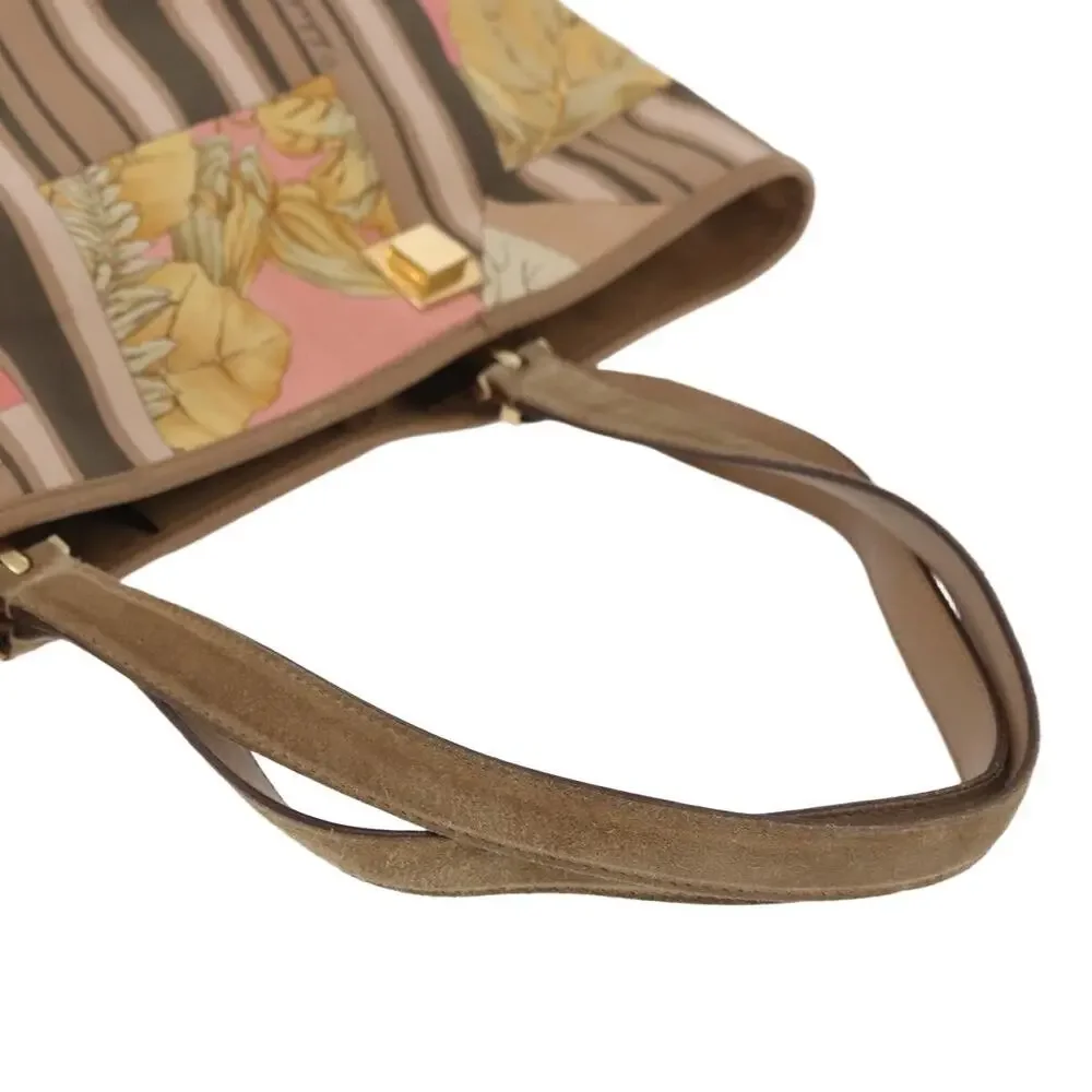 Salvatore Ferragamo Nylon Tote Bag Beige